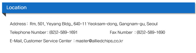 Address :  #1904, Samho Center Bldg, B, 87, Nonhyeon-ro, Seocho-gu, Seoul 06775, Korea